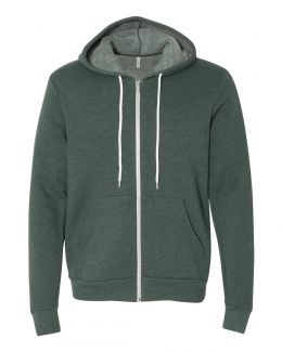 BELLA + CANVAS-Unisex Sponge Fleece Full-Zip Hoodie-3739